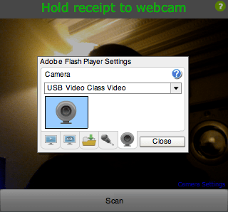 Select webcam screenshot